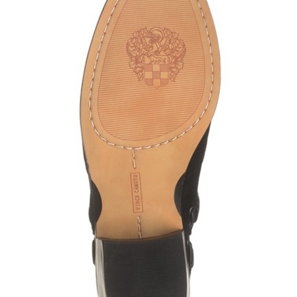 VINCE CAMUTO Prevista Black Suede Booties - Picture 5 of 6